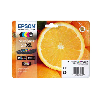 Epson Oranges 33XL Claria Premium Multipack 5-colours EasyMail Ink