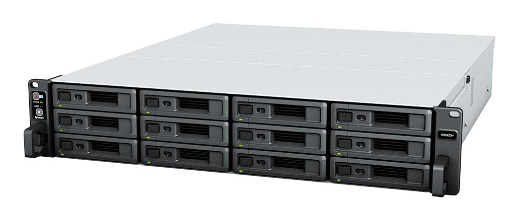 Synology RackStation RS2423+ NAS Rack (2U) Ryzen Embedded V1780B 8 GB DDR4 48 TB HDD DiskStation Manager Black