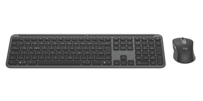 Logitech Signature Slim MK950 for Business keyboard Mouse included Office RF Wireless + Bluetooth QWERTZ German Graphite