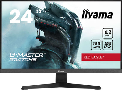 iiyama G-MASTER G2470HS-B1 computer monitor 60.5 cm (23.8") 1920 x 1080 pixels Full HD LCD Black