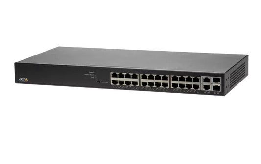 Axis 01192-002 network switch, Managed, 24-port, Power over Ethernet (PoE), black
