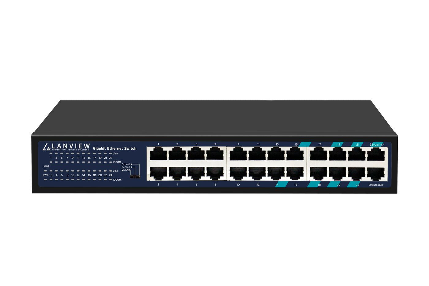 Lanview LVN-1U-24PORT-1G network switch Unmanaged Gigabit Ethernet (10/100/1000)