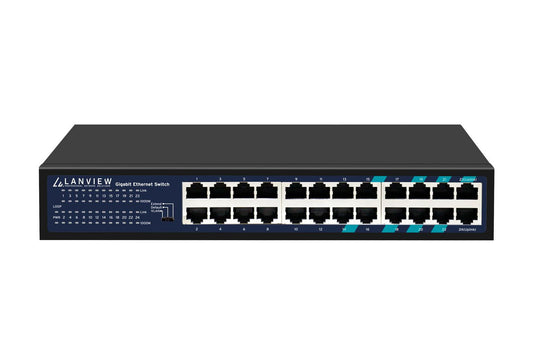 Lanview LVN-1U-24PORT-1G network switch, Unmanaged