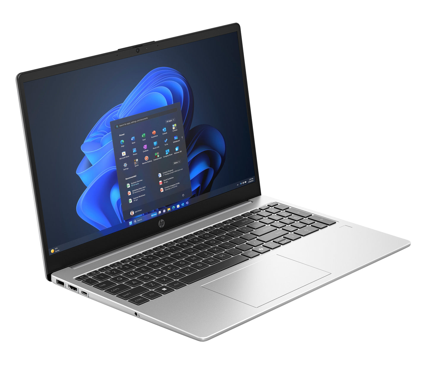 HP 255R G10 AMD Ryzen™ 5 7535U Laptop 39.6 cm (15.6") Full HD 8 GB DDR5-SDRAM 256 GB SSD Wi-Fi 6 (802.11ax) Windows 11 Pro Silver