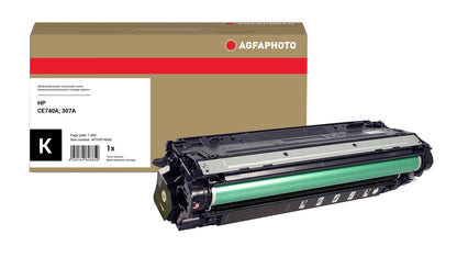 AgfaPhoto Compatible Toner Cartridge, Black, Replacement for HP CE740A, 307A, 7000 Pages