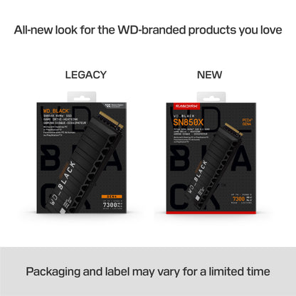 Western Digital WD_BLACK™ SN850X NVMe™ SSD POWERED BY SANDISK 4 TB, [With Heatsink]