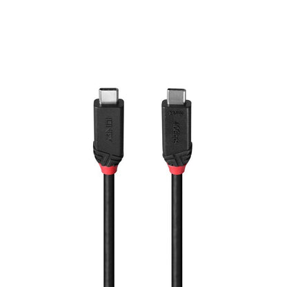 Lindy 2m USB4 240W Type C Cable, Black Line