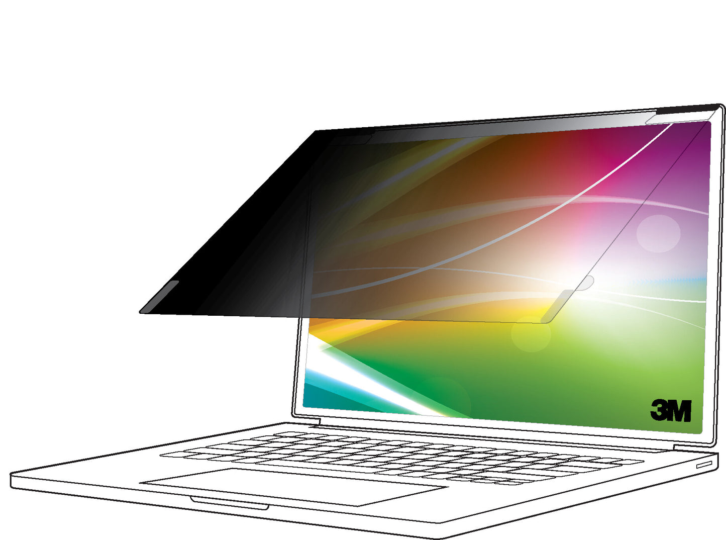 3M Bright Screen Privacy Filter for Dell™ Multi-line Laptops 13in, 3:2, BPNDE005