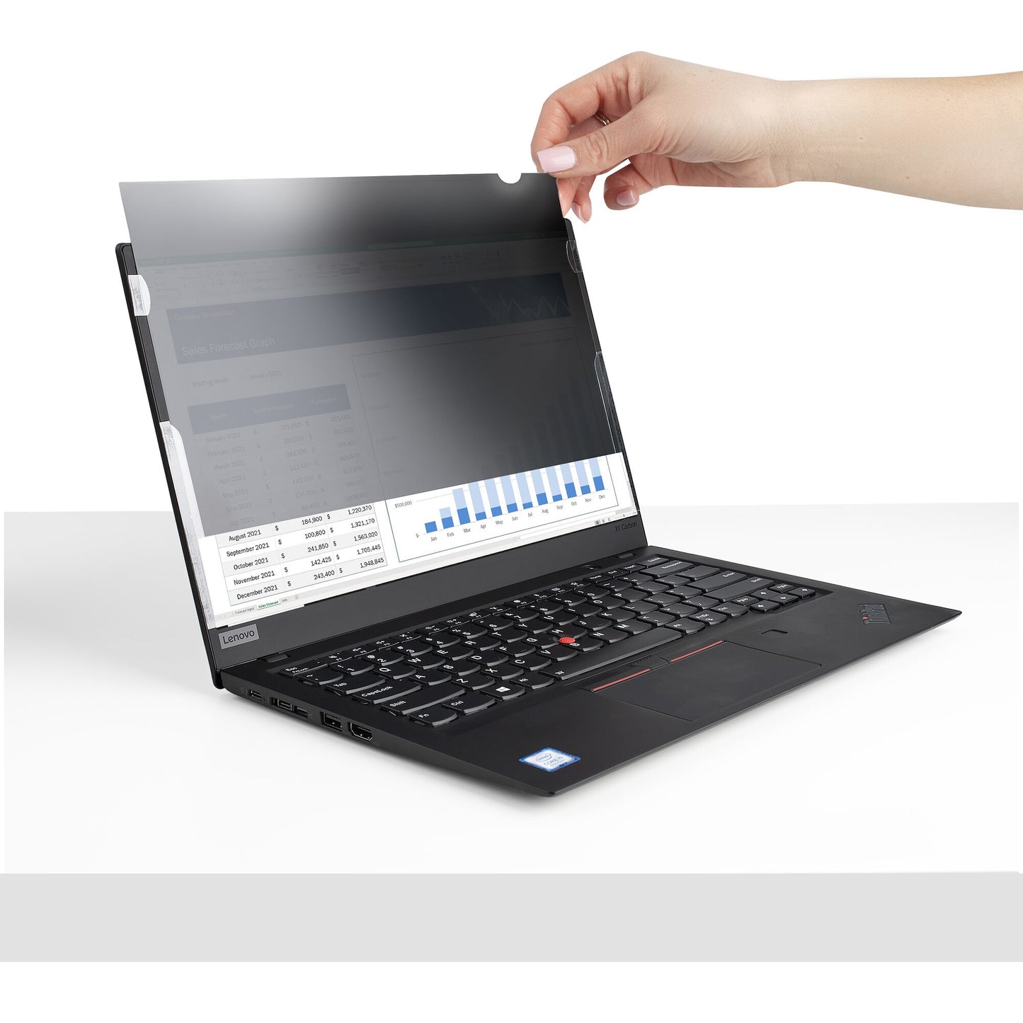 StarTech.com 17.3-inch 16:9 Laptop Privacy Filter, Anti-Glare Privacy Screen w/51% Blue Light Reduction, Notebook Screen Protector w/ +/- 30 Degrees Viewing Angle, Matte/Glossy