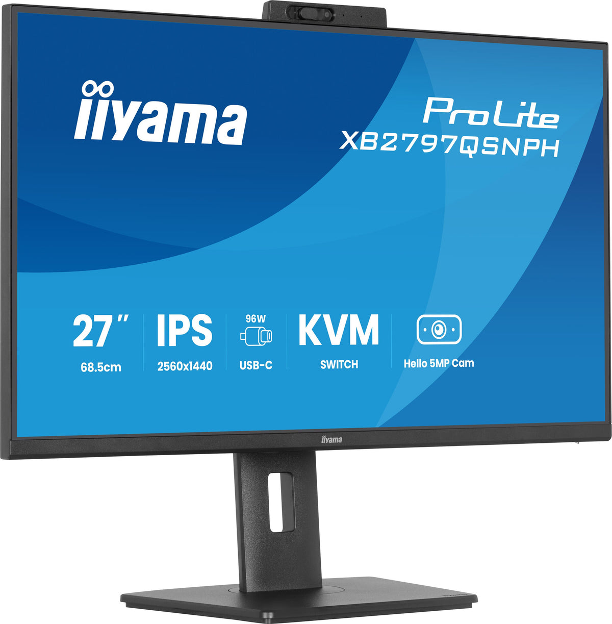iiyama ProLite XB2797QSNPH-B1 computer monitor 68.6 cm (27") 2560 x 1440 pixels Quad HD LED Black