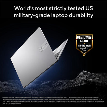 ASUS Vivobook 17 X1704VA-AU811W Intel Core 5 120U Laptop 43.9 cm (17.3") Full HD 8 GB DDR4-SDRAM 512 GB SSD Wi-Fi 6 (802.11ax) Windows 11 Home Silver