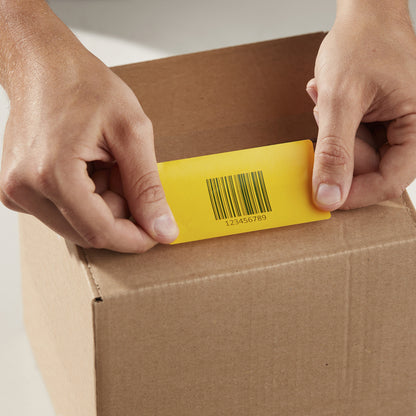 DYMO Authentic LabelWriter Large Shipping Labels/Name Badges | Black Print on Yellow Label | 54 mm x 101 mm | 220 Easy-PeelSelf-Adhesive Labels | for LabelWriter Label Makers | Made in Europe