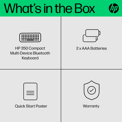 HP 350 Compact Multi-Device Bluetooth Keyboard