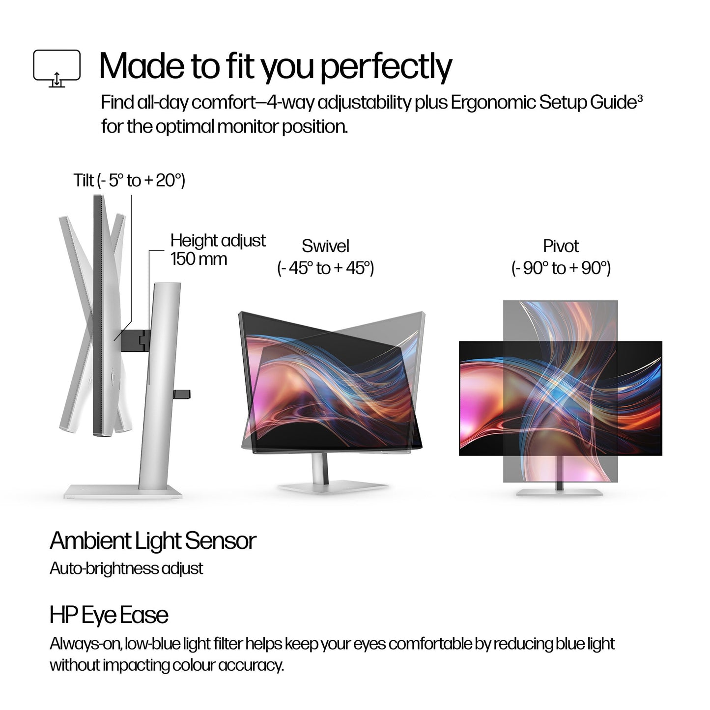 HP Series 7 Pro 27 inch QHD Thunderbolt 4 Monitor - 727pu PVC Free