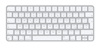 Apple Magic keyboard Universal USB + Bluetooth Italian Aluminium, White