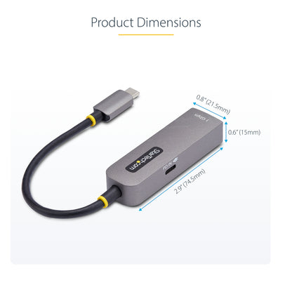 StarTech.com USB-C to Ethernet Adapter, NIC, 100W PD Pass-Through, USB 3.0 Type-C 1Gbps Multi Speed Network Adapter, Thunderbolt Compatible, Windows & Mac