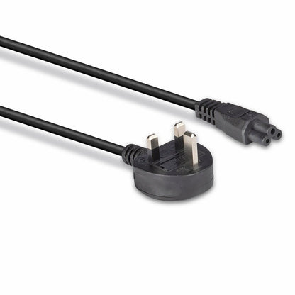 Lindy 1m UK 3 Pin to C5 Mains Cable, lead free