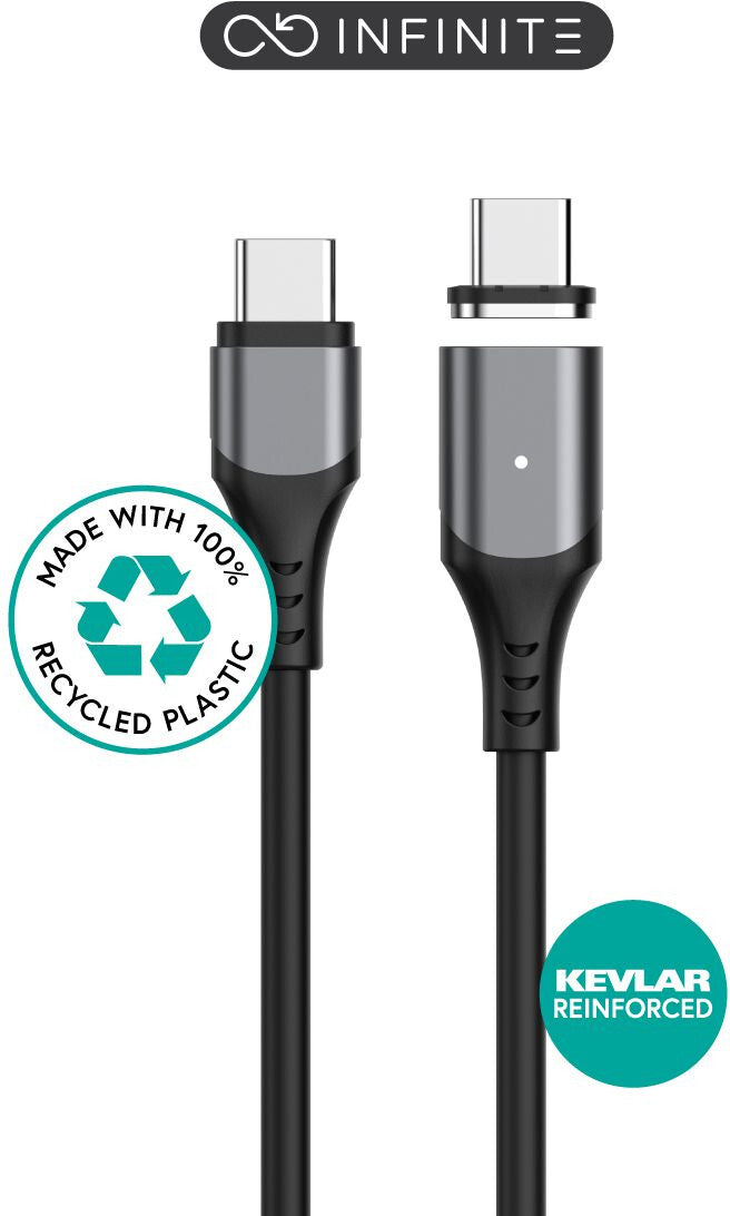eSTUFF ES604265-BULK USB cable USB 2.0 2 m USB C 100 W Black