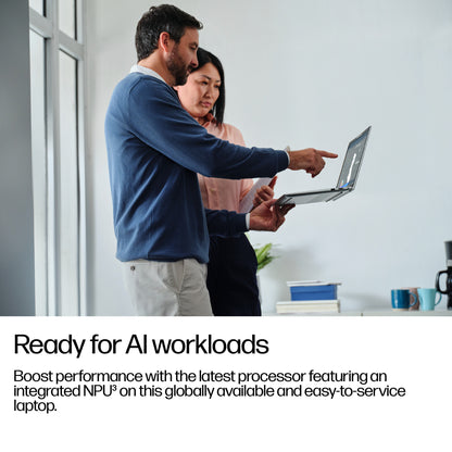 HP EliteBook 6 G1i AI Intel Core Ultra 5 225U Laptop 35.6 cm (14") WUXGA 16 GB DDR5-SDRAM 512 GB SSD Wi-Fi 7 (802.11be) Windows 11 Pro AI PC Silver