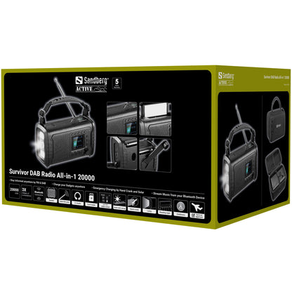 Sandberg Survivor DAB Radio All-in-1 20000