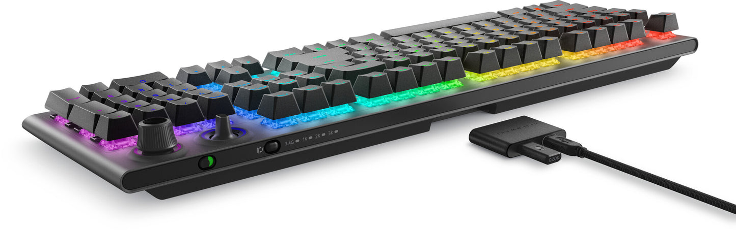 Alienware Tri-Mode AW920K keyboard Gaming USB + RF Wireless + Bluetooth Grey