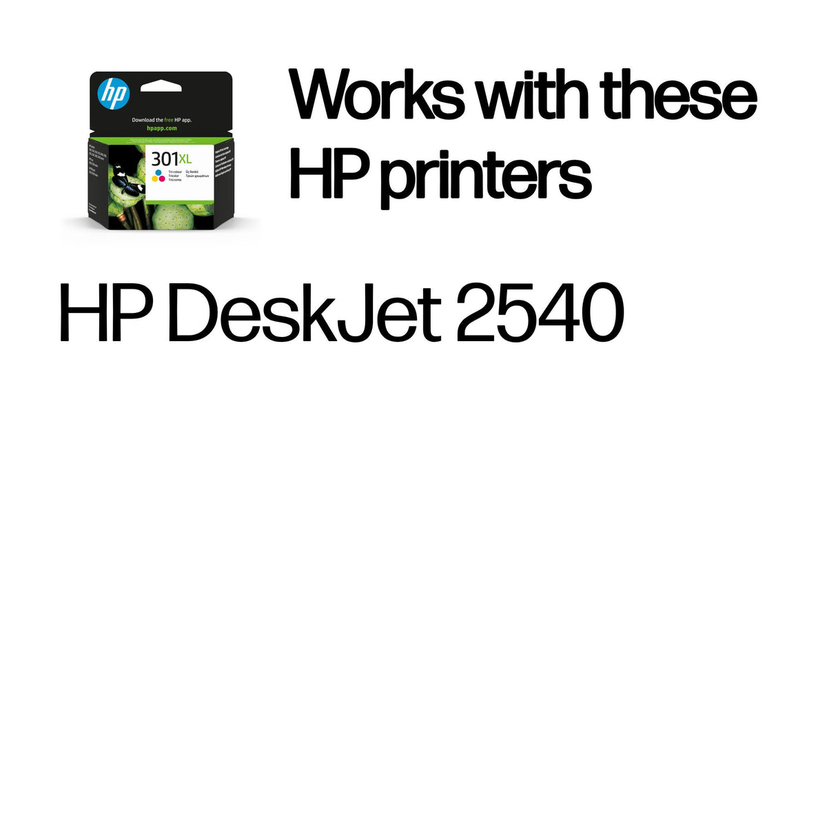 HP 301XL High Yield Tri-color Original Ink Cartridge