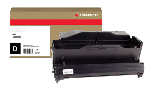 AgfaPhoto Compatible Drum Unit, Replacement for OKI 44574302, 25000 Pages