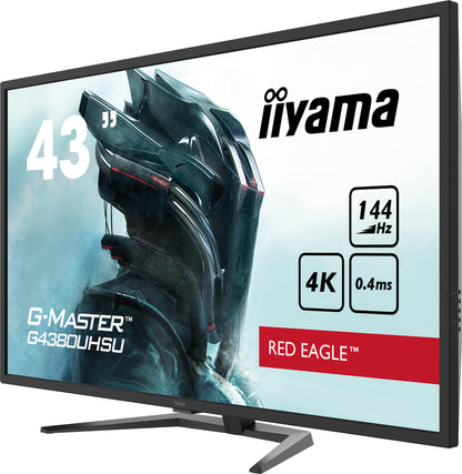 iiyama G-MASTER G4380UHSU-B1 computer monitor 108 cm (42.5") 3840 x 2160 pixels 4K Ultra HD LED Black