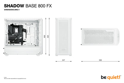 be quiet! Shadow Base 800 FX White Midi Tower