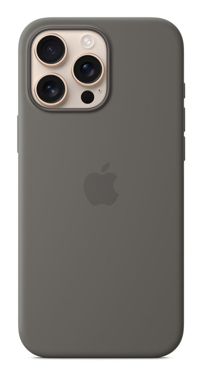 Apple iPhone 16 Pro Max Silicone Case with MagSafe - Stone Gray