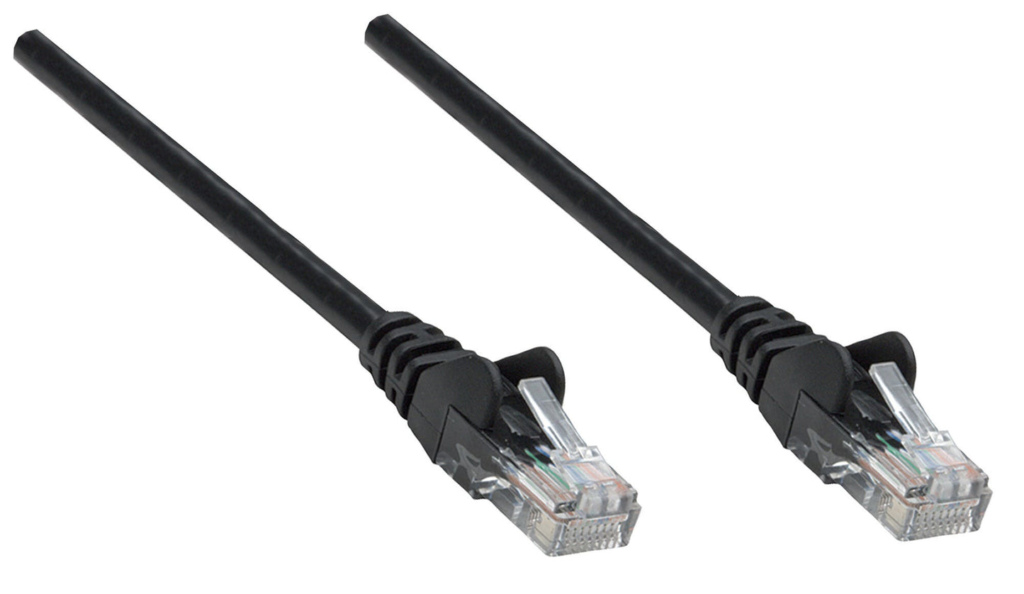 Intellinet Network Patch Cable, Cat6, 0.25m, Black, Copper, S/FTP, LSOH / LSZH, PVC, RJ45, Gold Plated Contacts, Snagless, Booted, Lifetime Warranty