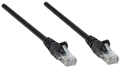 Intellinet Network Patch Cable, Cat6, 0.25m, Black, Copper, S/FTP, LSOH / LSZH, PVC, RJ45, Gold Plated Contacts, Snagless, Booted, Lifetime Warranty