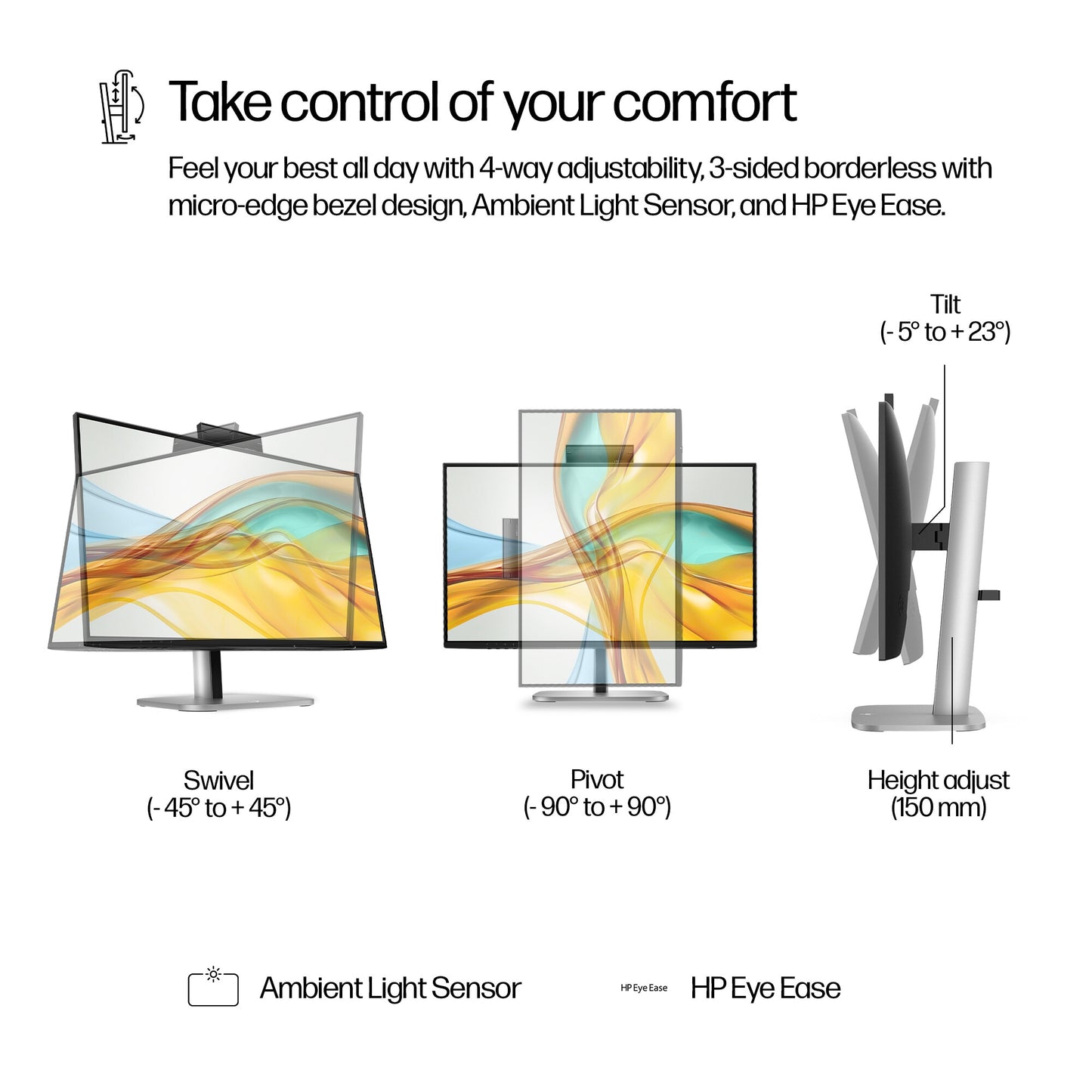 HP Series 5 Pro 23.8 inch FHD USB-C Conferencing Monitor - 524pm