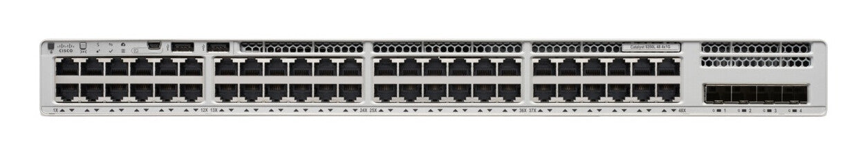 Cisco C9200L-48PXG-4X-E network switch Managed L2/L3 Gigabit Ethernet (10/100/1000) Power over Ethernet (PoE) Grey
