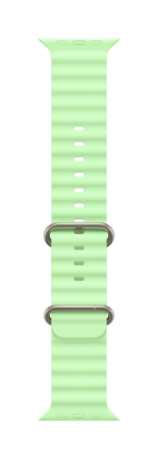 Apple Natural Titanium Finish Band Green Fluoroelastomer, Titanium