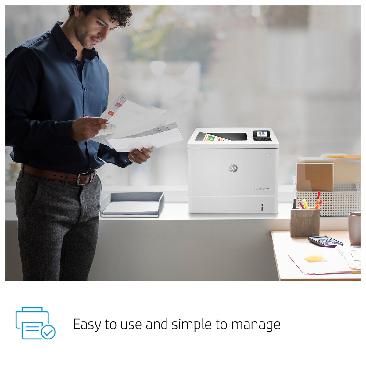 HP Color LaserJet Enterprise LaserJet Enterprise M554dn Color Printer, Ethernet Only; Duplex