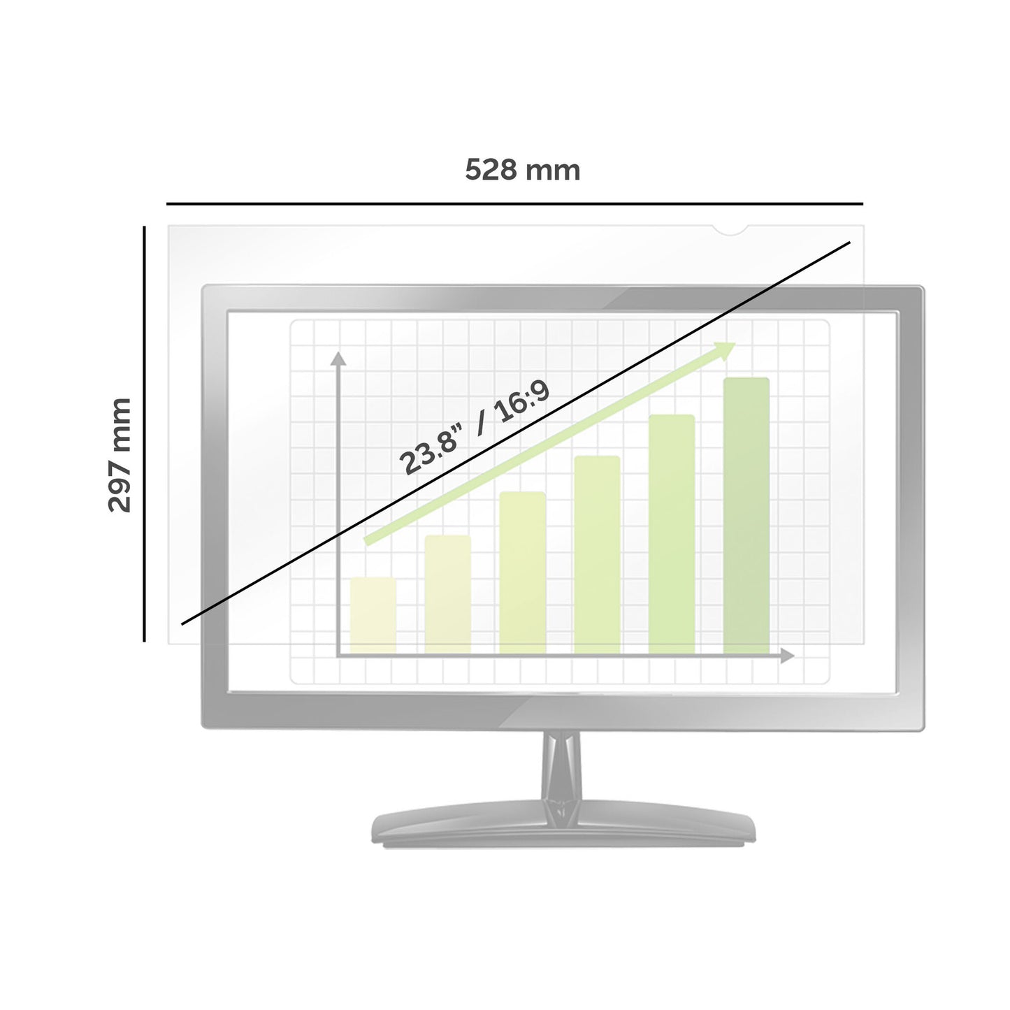Fellowes 4816901 display privacy filter 60.5 cm (23.8") Monitor Frameless display privacy filter