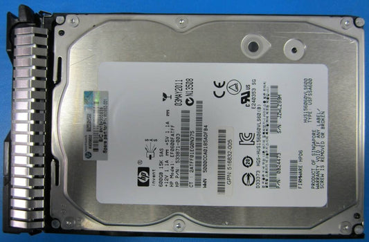 HPE 653952-001 internal hard drive 600 GB 15000 RPM 3.5" SAS