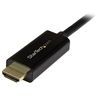 StarTech.com 6ft (2m) DisplayPort to HDMI Cable - 4K 30Hz - DisplayPort to HDMI Adapter Cable - DP 1.2 to HDMI Monitor Cable Converter - Latching DP Connector - Passive DP to HDMI Cord