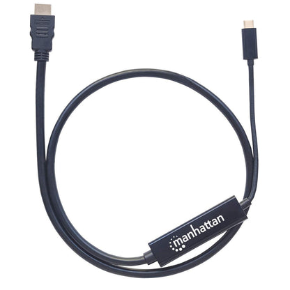 Manhattan USB-C to HDMI Cable, 4K@30Hz, 1m, Black, Male to Male, Three Year Warranty, Polybag