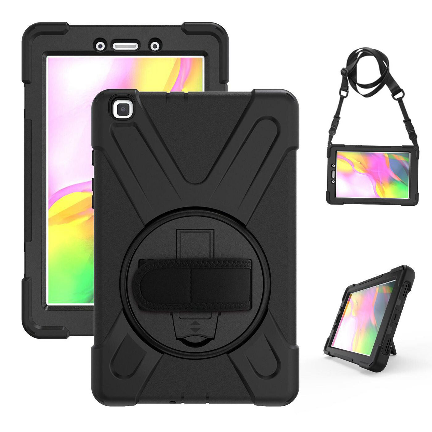 eSTUFF AUSTIN Defender Case for Samsung Galaxy Tab A 8.0 - Black