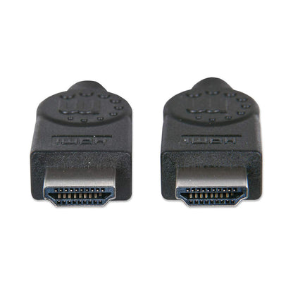 Manhattan HDMI 4K@30Hz Cable, 1m, Suitable for ALL 1080p/HD and Majority of 4K Uses (Check Your System 4K Specification to Be Sure), Black, High Speed, Lifetime Warranty, Equivalent to HDMM1M