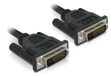 DeLOCK DVI 24+1 Cable 0.5m male/male DVI cable DVI-D Black