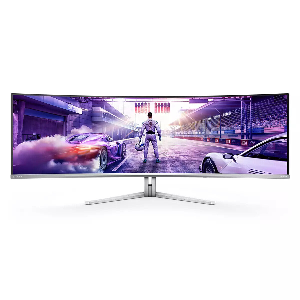 Philips Evnia 8000 49M2C8900L/00 computer monitor 124.2 cm (48.9") 5120 x 1440 pixels Dual QHD QD-OLED White