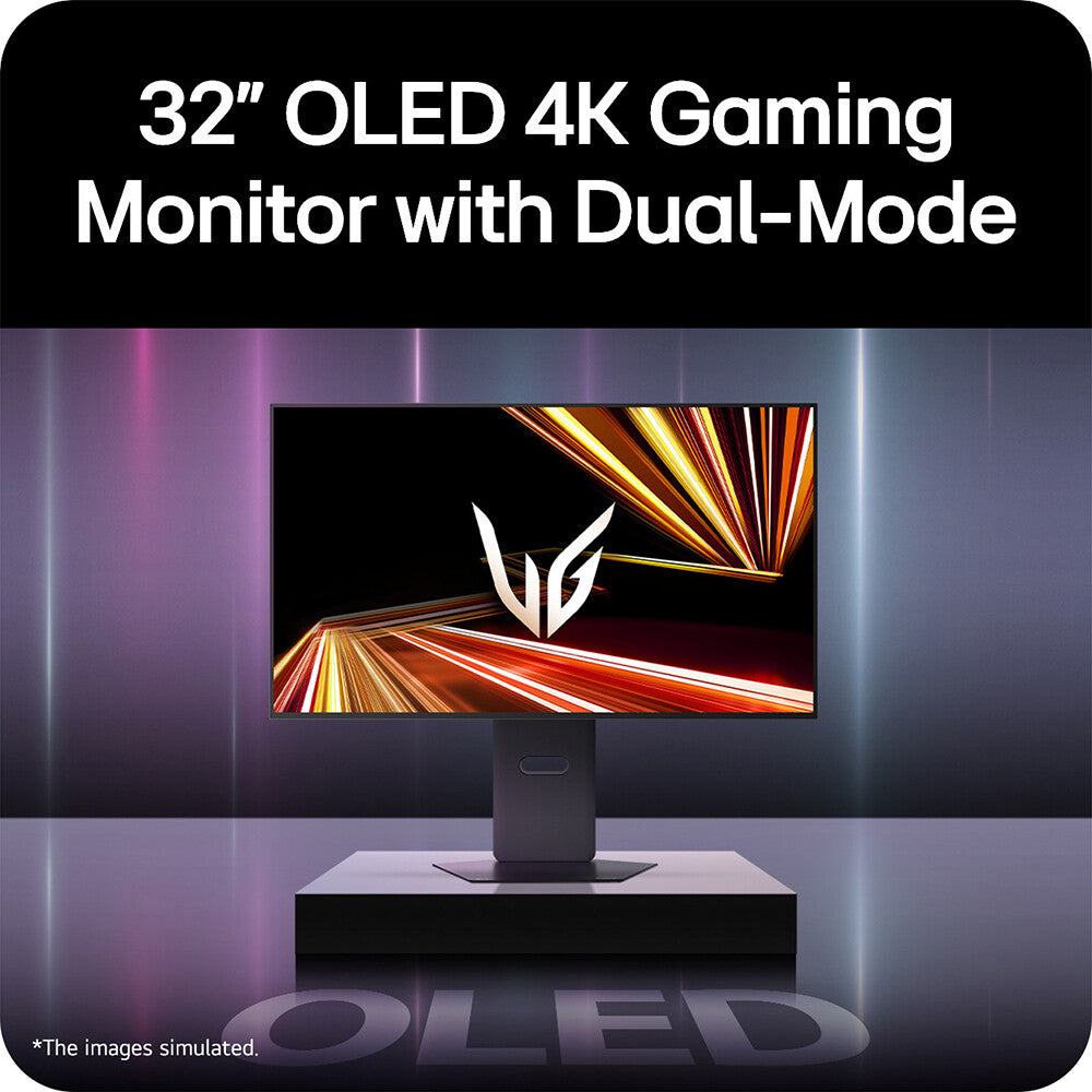 LG UltraGear OLED GX8 32GX850A-B 4K UHD Dual-Mode: 165Hz -330Hz gaming monitor