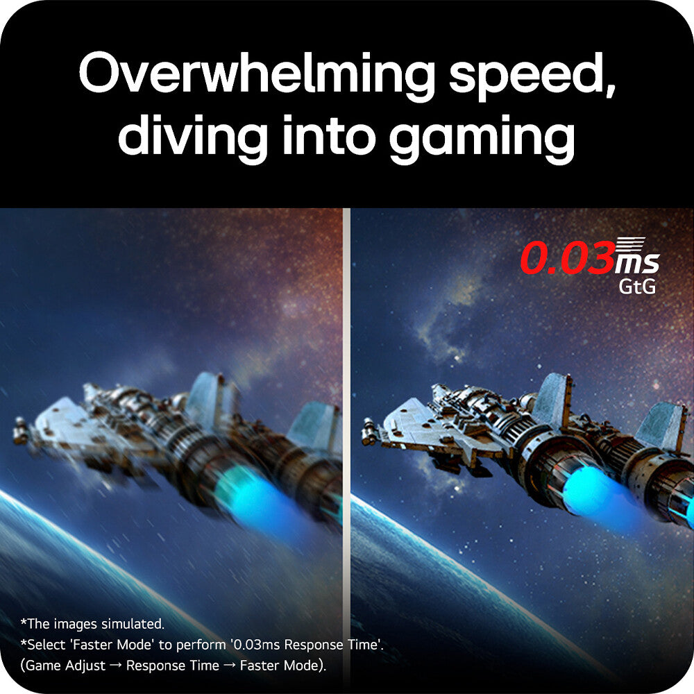 LG UltraGear OLED GX8 32GX850A-B 4K UHD Dual-Mode: 165Hz -330Hz gaming monitor