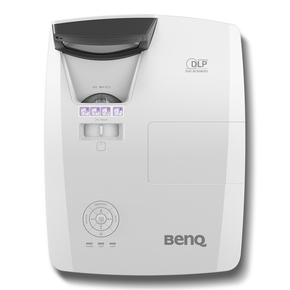 BenQ MH856UST+ data projector Ultra short throw projector 3500 ANSI lumens DLP 1080p (1920x1080) 3D Black, White