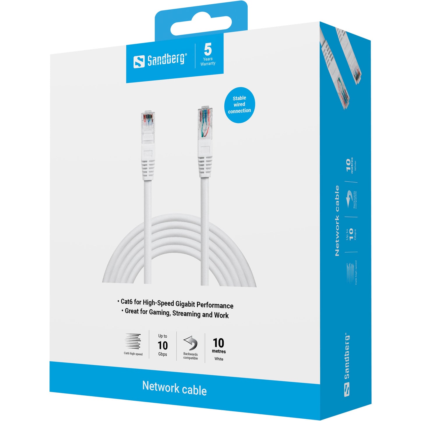 Sandberg Network Cable UTP Cat6 10 m