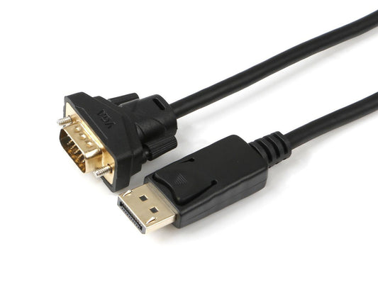 Microconnect DP-VGA-MM-100 video cable adapter 1 m DisplayPort VGA (D-Sub) Black