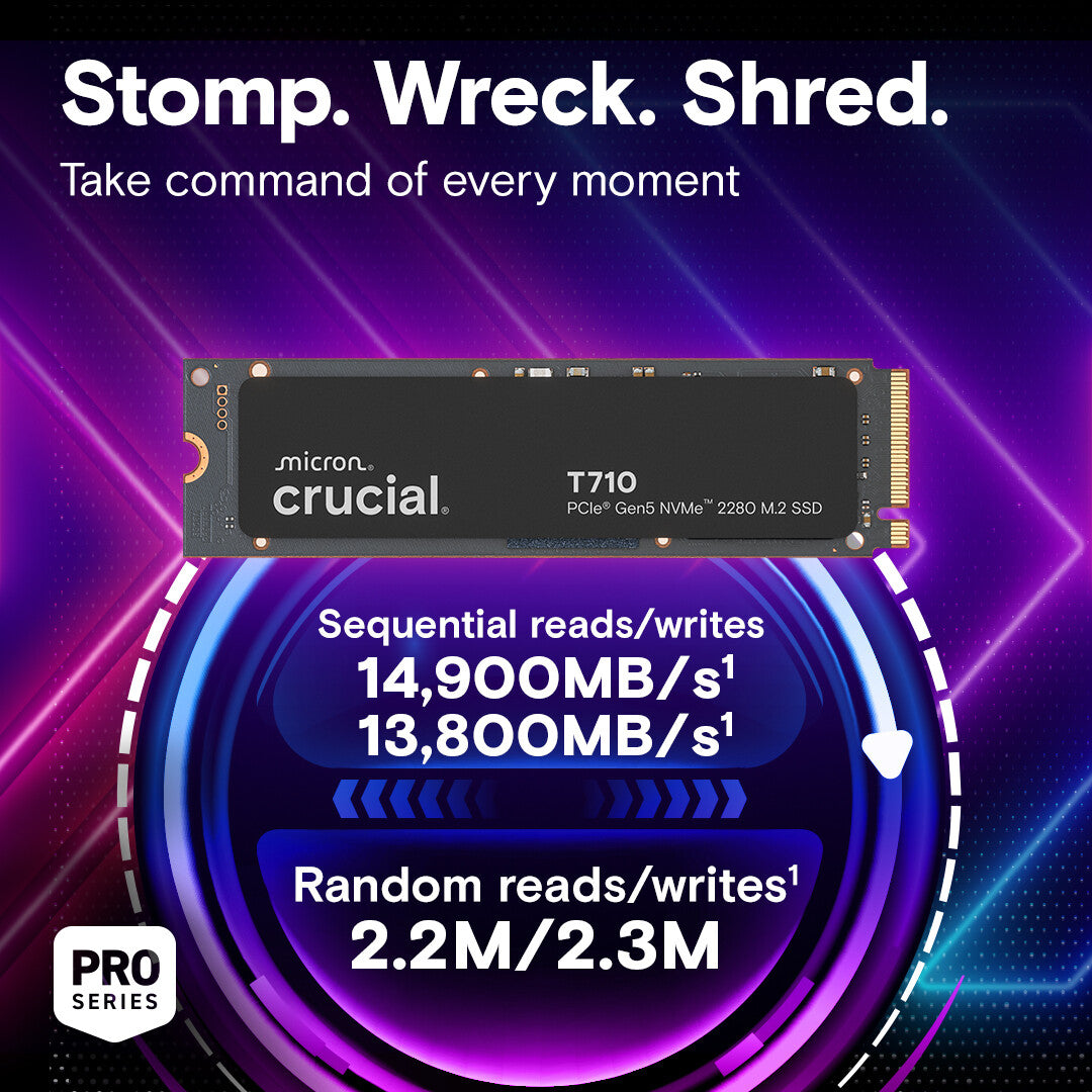 Crucial T710 2 TB M.2 PCI Express 5.0 NVMe